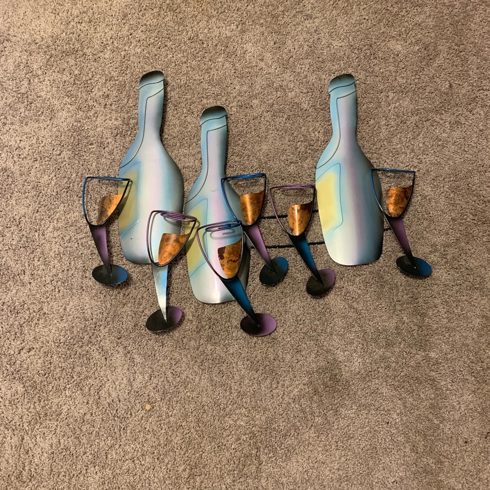 Metal Wine Wall Decor